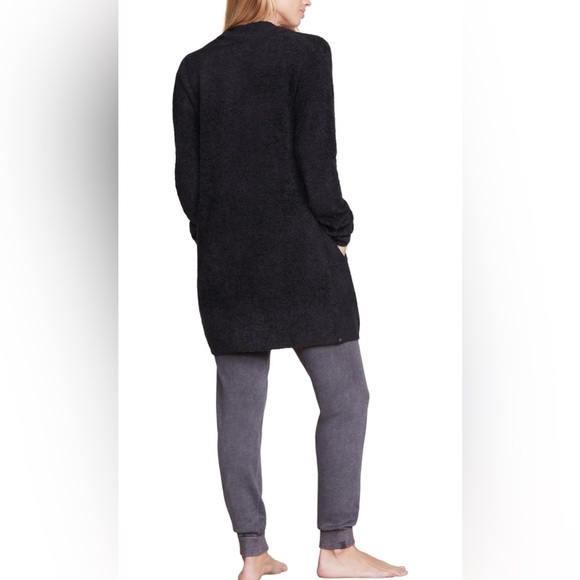 Barefoot Dreams CozyChic Lite Island Wrap Open Front Cardigan Black Size L/XL - Picture 3 of 11